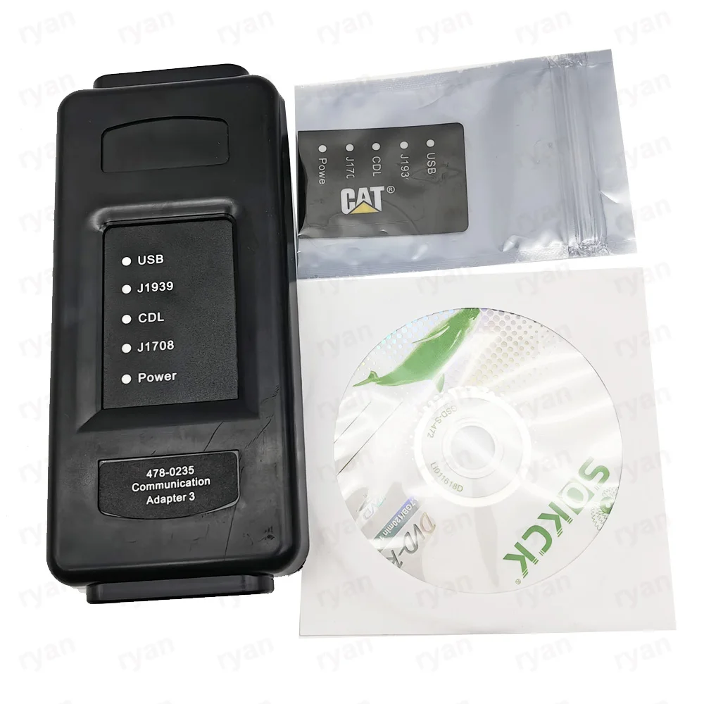 1:1 CAT ET4 478-0235 Communication Adapter III Truck Diagnostic Tool 2019 CAT4 ET 4 Heavy Duty Scanner With Suitcase