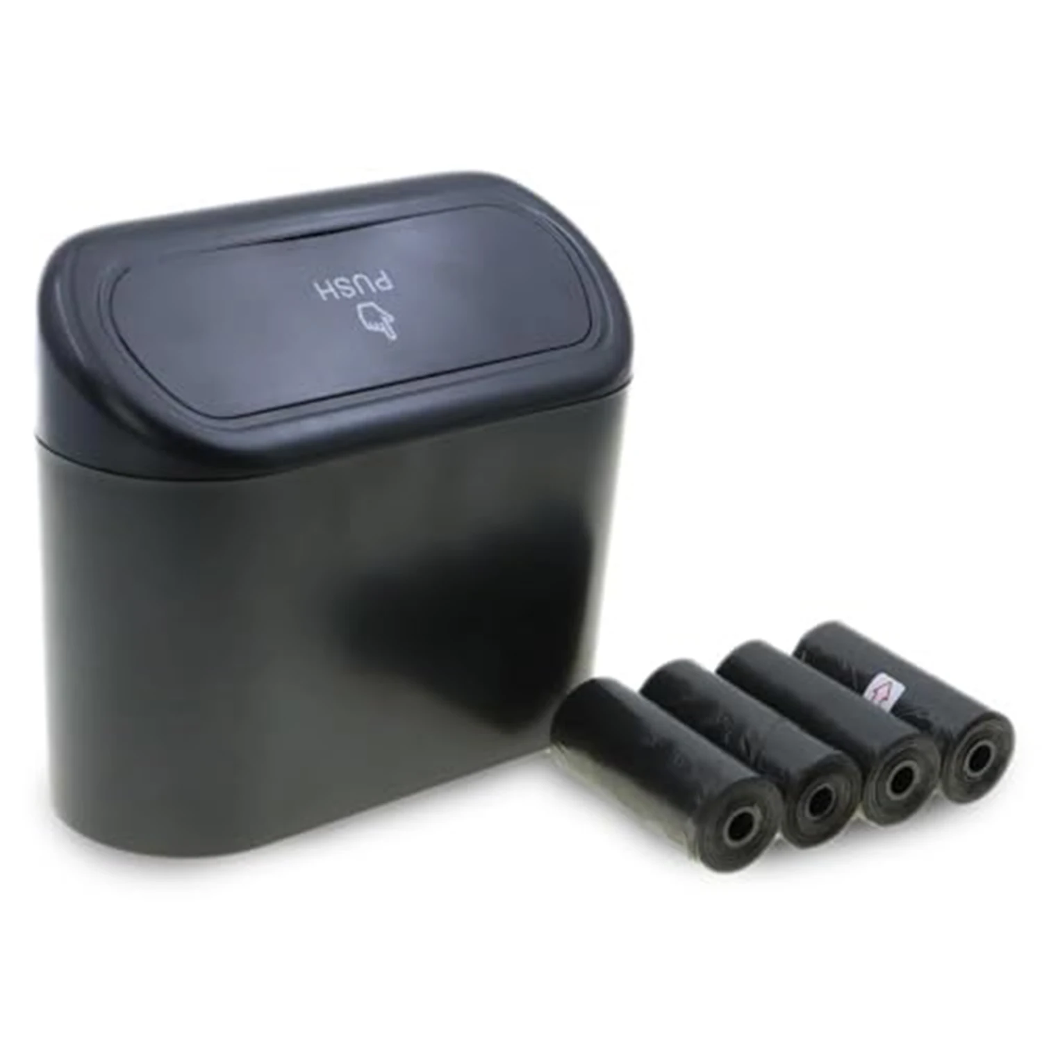 Car Trash Can - (1 Pack, Black) Collapsible Pop-up Water Proof Bag,Waste Basket Bin, Rubbish Bin