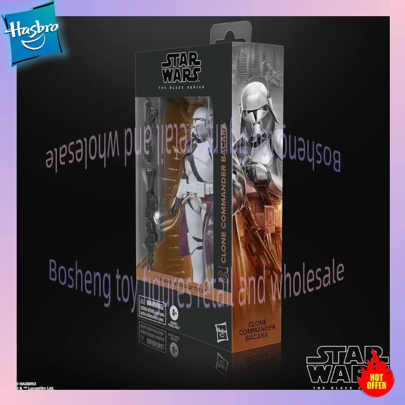 Original Hasbro Star Wars The Black Series Clone Commander Bacara Anime Figure Collection Models Toys view 2