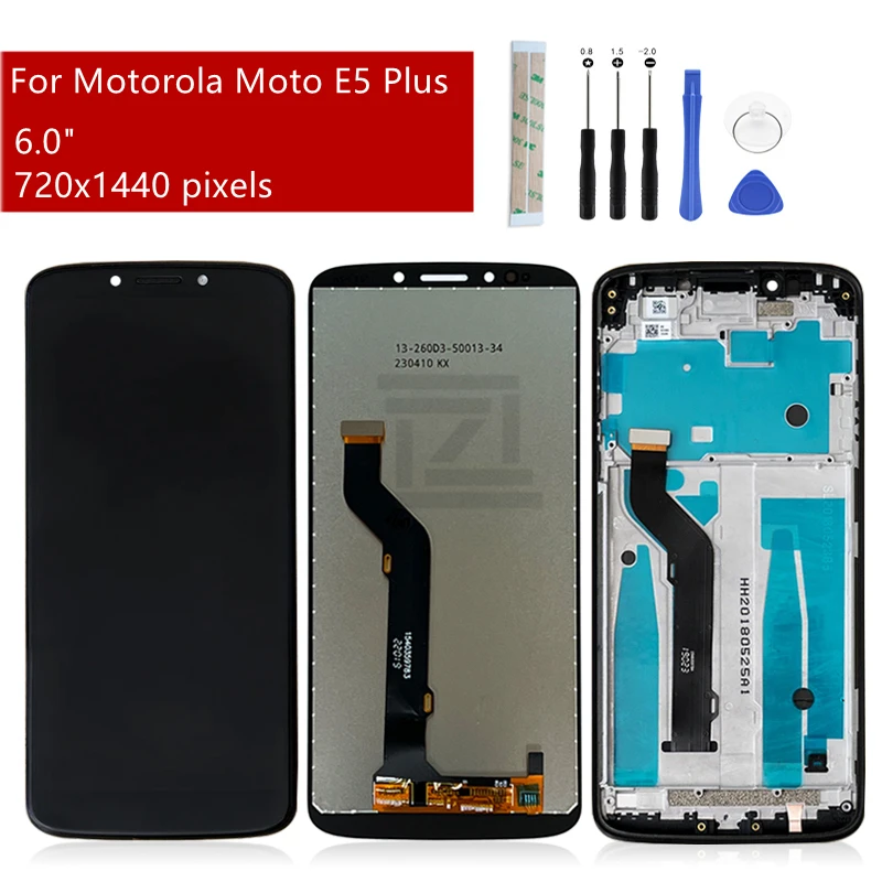 For Motorola Moto E5 Plus LCD Display Touch screen Digitizer Assembly For Moto E5 Plus Screen Replacement Repair Parts 6.0\