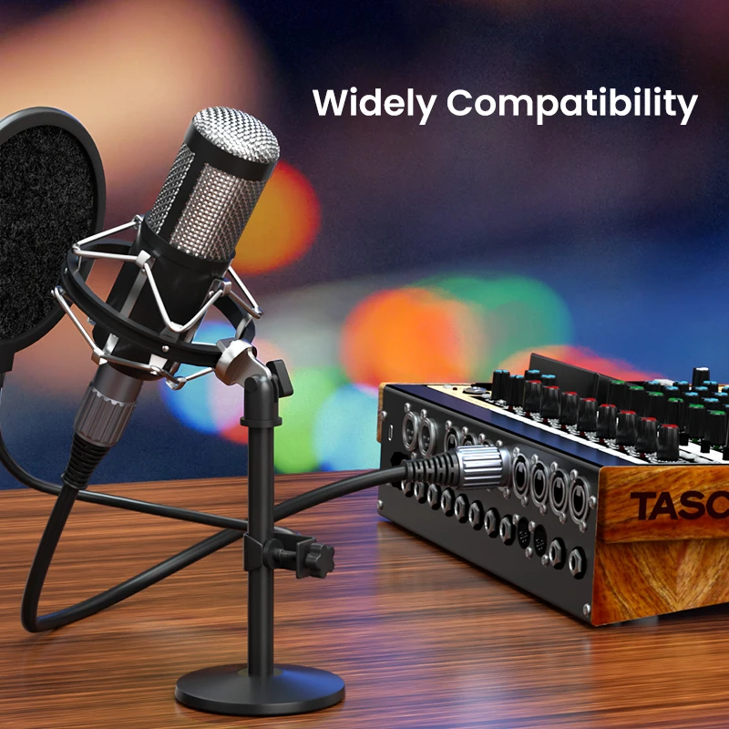 Audio XLR Microphone Cable Heavy Duty Balanced Cord, XLR Male to Female, Suitable for Shure SM Microphones