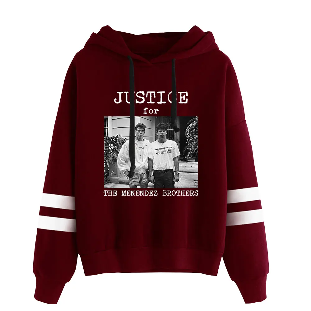 Justice For Menendez Brothers Felpa con cappuccio vintage anni '90 Merch Felpa con cappuccio Felpa alla moda Pullover sportivo Pullover alla moda