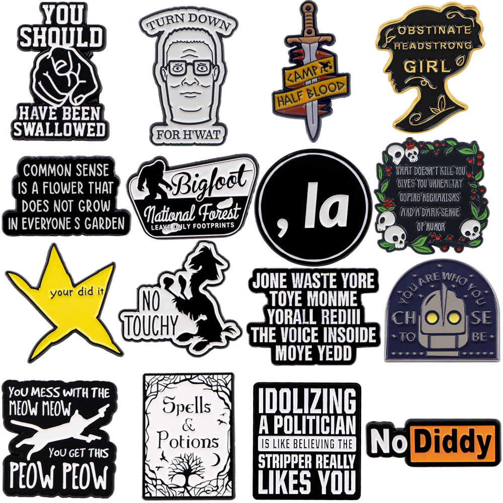 

You Did It Briefcase Badges With Cartoon Pins Badges on Backpack Manga Accessories for Jewelry Brooch for Clothes Cute Things