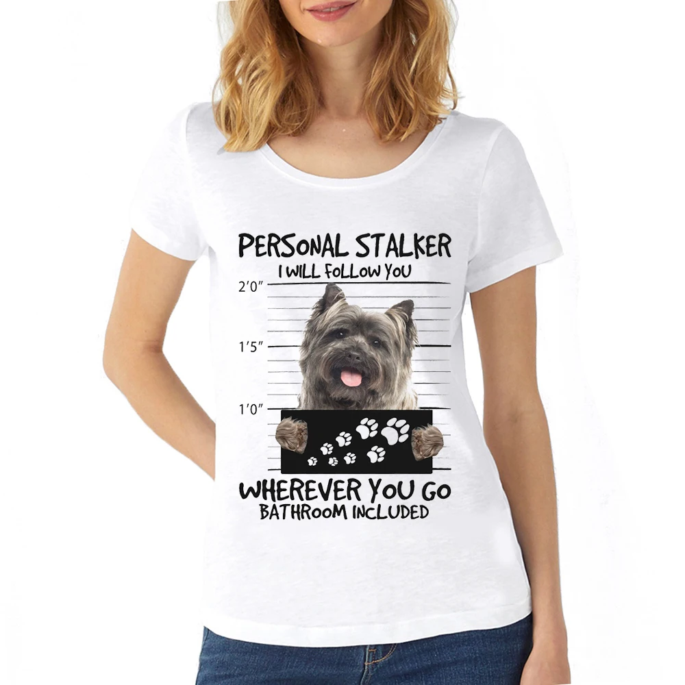 

Cairn Terrier/Shih Tzu Funny Mugshot T-Shirt Cute dog Lover Gift Essential T-Shirt Woman Female Fashion Kawaii Harajuku T Shirts