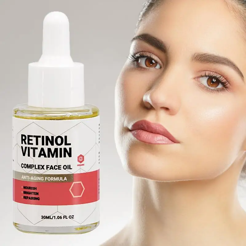 Aceite facial de Retinol puro, aceite vegetal de Retinol puro, aceite de piel, purifica la fórmula Natural, lucha contra el envejecimiento, Reduce las arrugas visiblemente