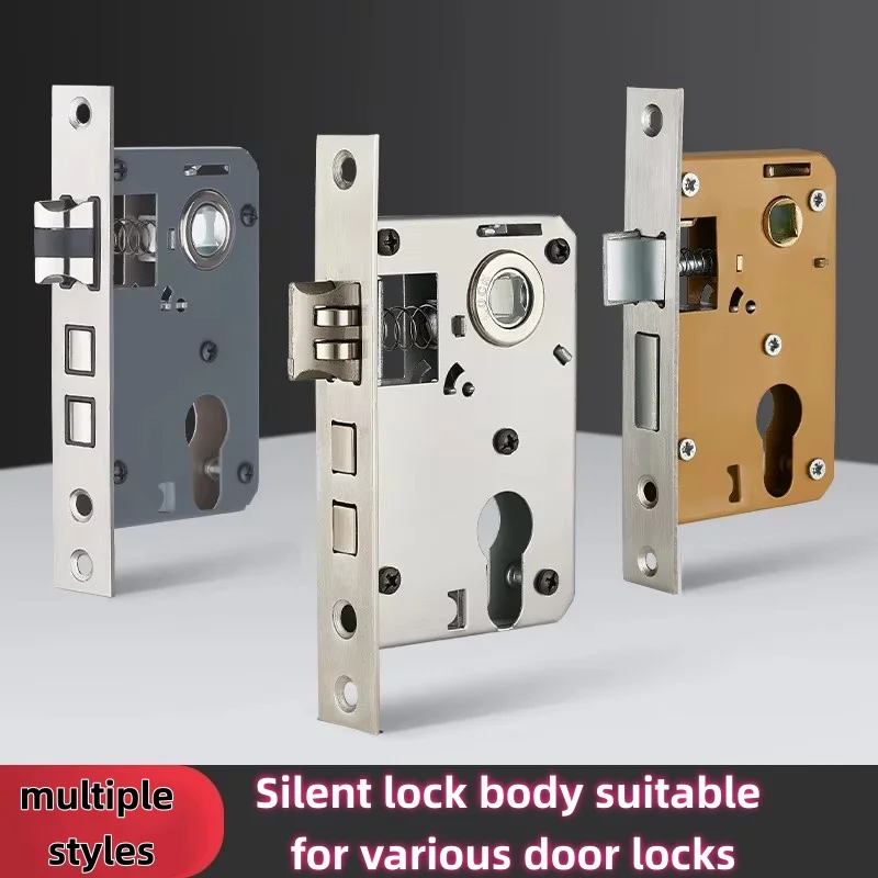 Series Single & Multipoint Aluminum Alloy Indoor Wooden Door Lock Body Lockset Accessories, Cylinder Lock & Aluminum Alloy Door