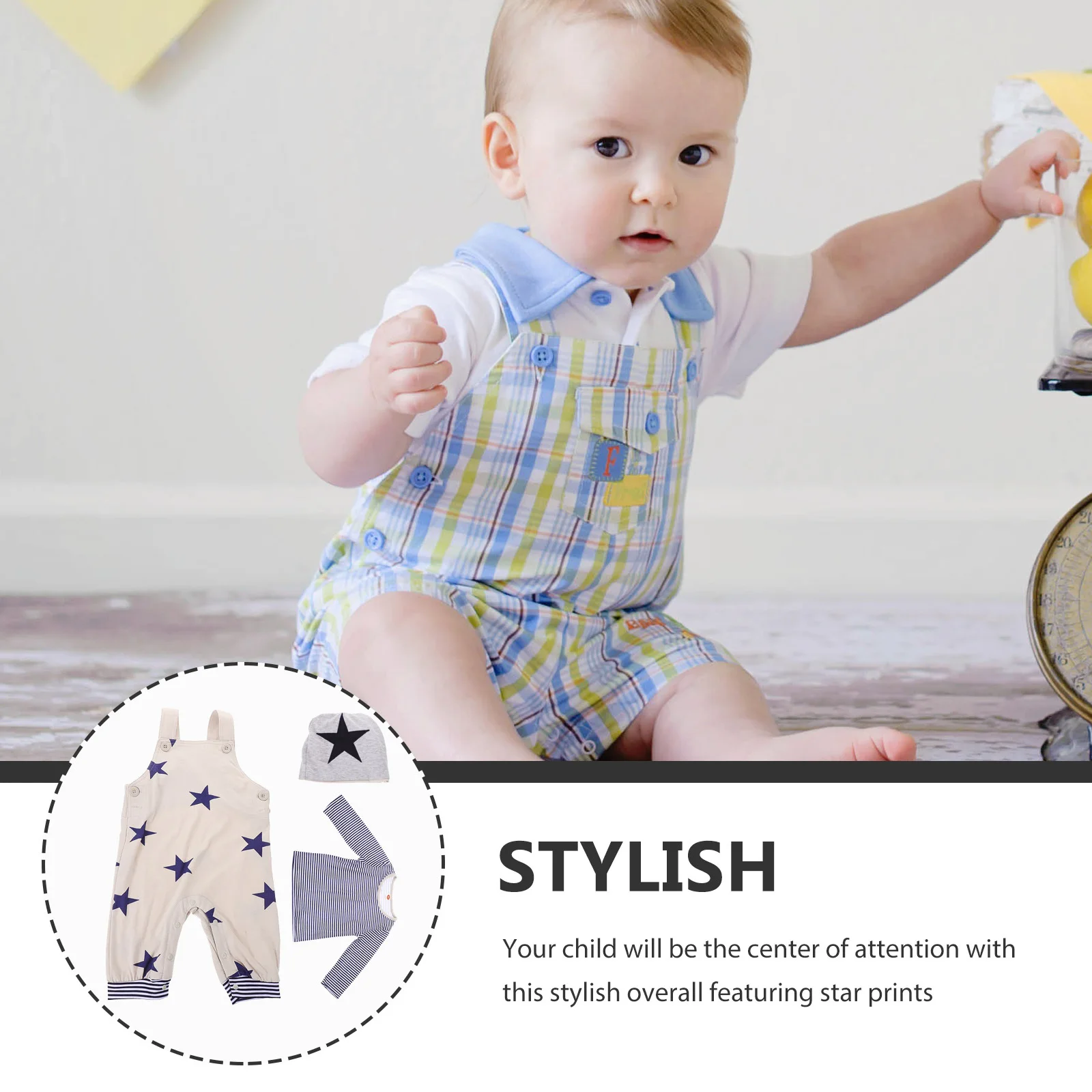 

1 комплект, брюки на подтяжках со звездами для маленьких мальчиков, рубашка с длинными рукавами, шляпа, наряд для малышей, дышащая одежда, костюм на весну и осень