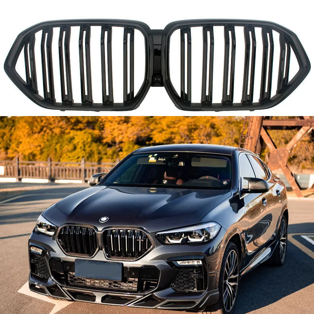 

Front Racing Facelift Center Radiator Sport Grilles Replacement For BMW X6 G06 Upgrade X6M 2020 2021 2022