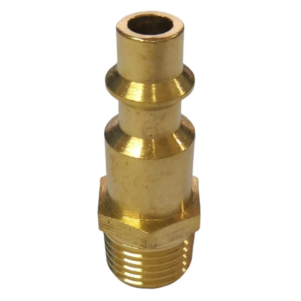 Solid Brass Air Hose Quick Connector Rust Resistant Coupler Plug for Pneumatic Tools Equipment