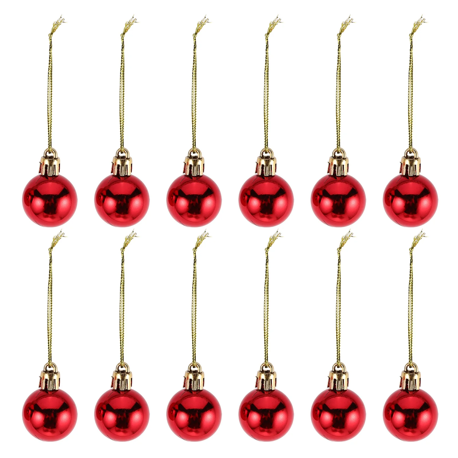

12Pcs Christmas Baubles 3cm Shining Decorative Balls Tree Party Festive Ornaments Red PVC Christmas Tree Party Decorative Balls