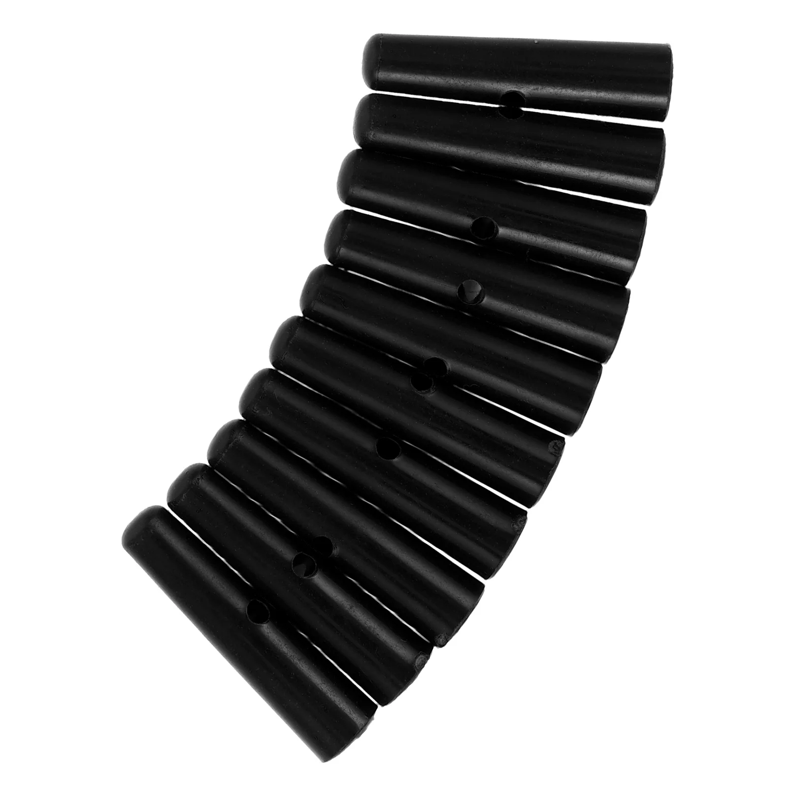 

10 Pcs Umbrella Sun Beads Canopy Parts Folding Accessories Protection Foldable Gadgets Trim Black Attachments Decorative Tail