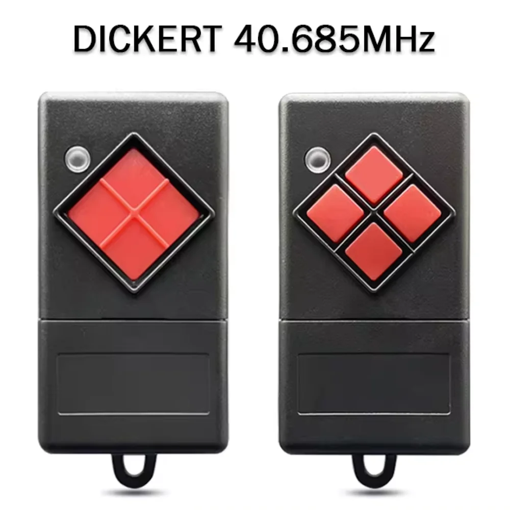 DICKERT MAHS40-01 MAHS40-04 40.685mhz Garage Door Remote Control 40.685MHz Fixed Code Gate Keyfob Transmitter