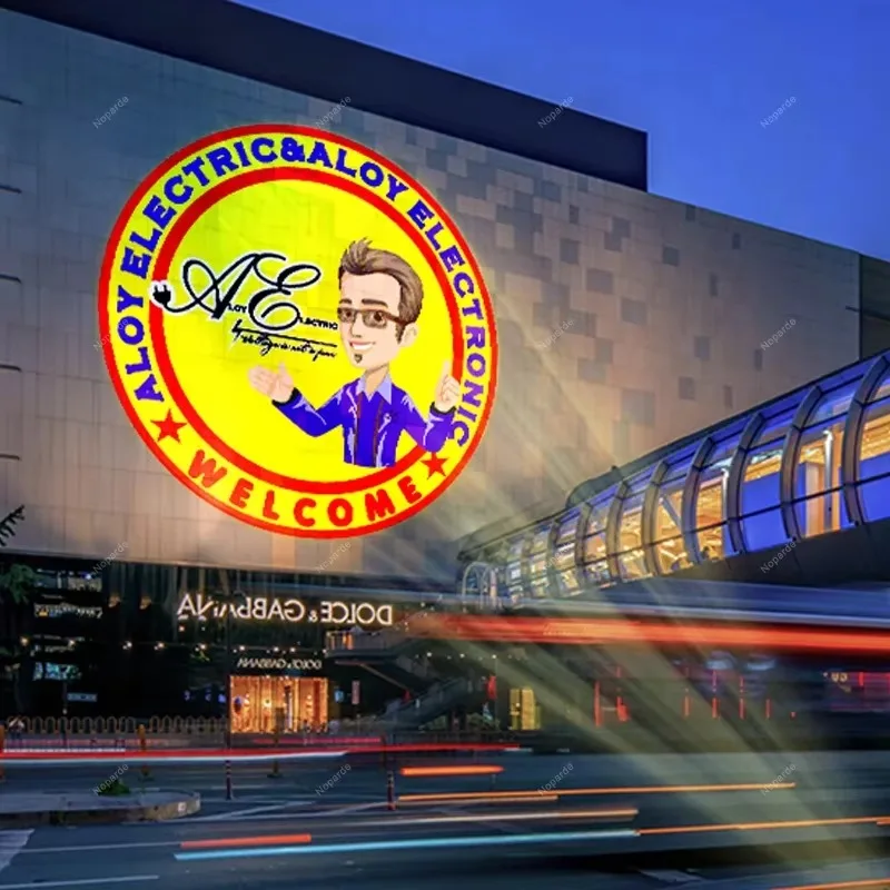 

[Hot Sale] Outdoor Waterproof 160w Rotating Gobo Projector Customized Led Advertising Image Sign Far Distance Logo Light Project