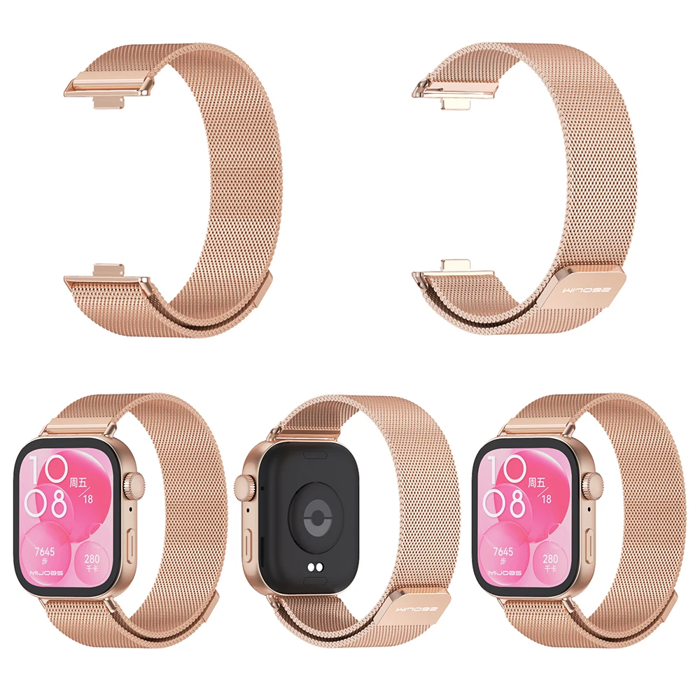 Металлический ремешок для часов Huawei Watch Fit 4 Pro 4 3 Ремешок для часов Huawei Fit 3, браслет из нержавеющей стали для Huawei fit 4 Pro, ремешок на запястье