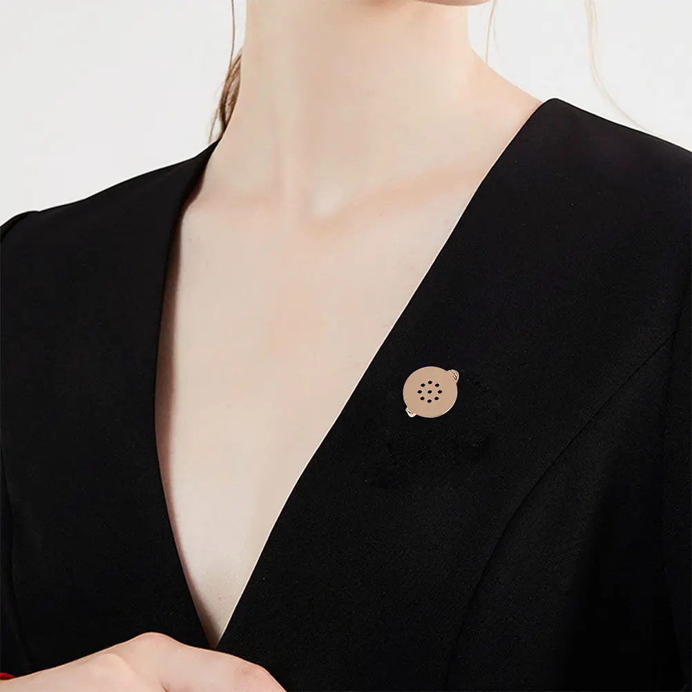 10Pcs Copper Brooch Bases DIY Jewelry Making Accessories Breastpin Blank Tray Lapel Pins Craft Supplies for Brooch Bezel Badge