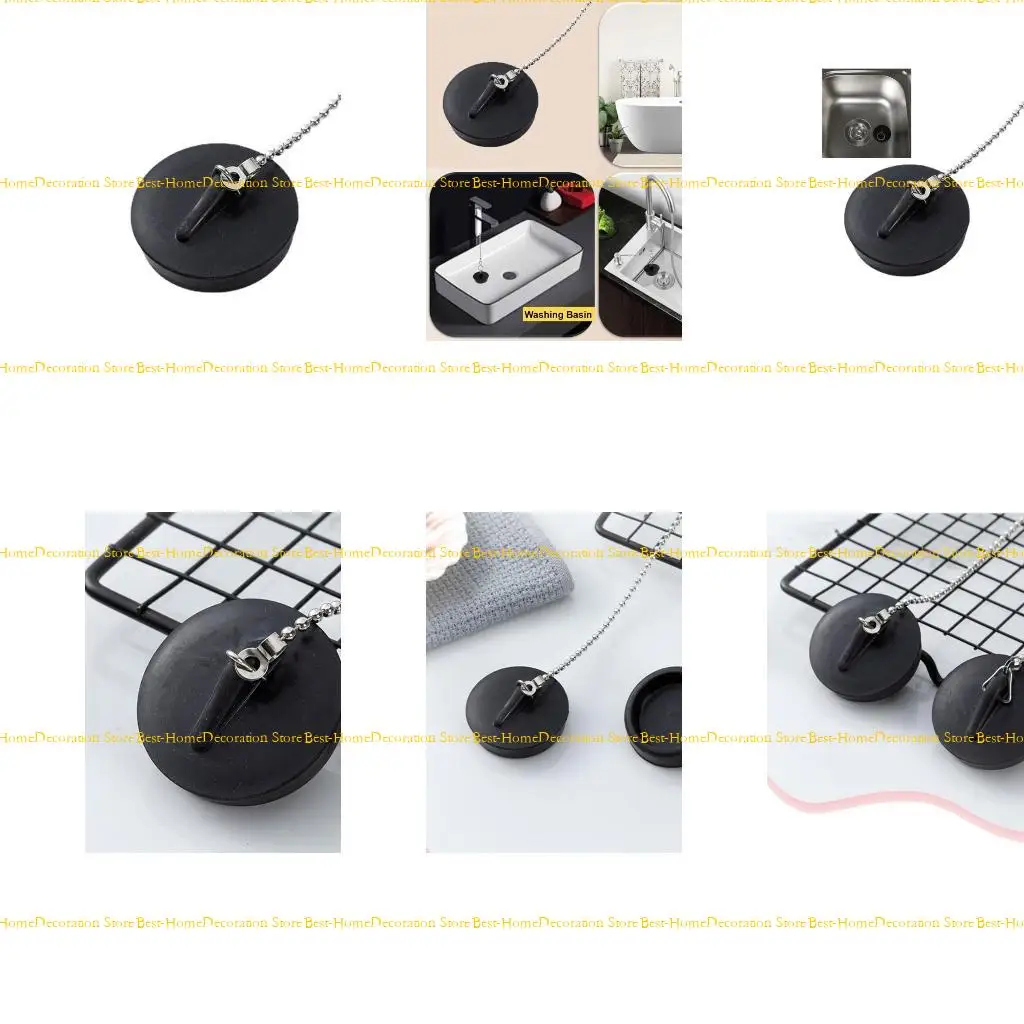 

12PD Многофункциональная универсальная заглушка раковины с цепной стопорной стопорной трубкой ванной комнаты долговечна