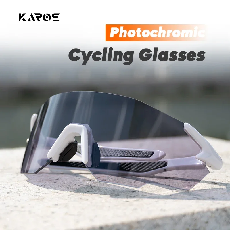 KAROS Photochromic Cycling Glasses MTB Bicycle Glasses Road Bike Cycling Eyewear Men Women Outdoor Sports Cycling Sunglasses