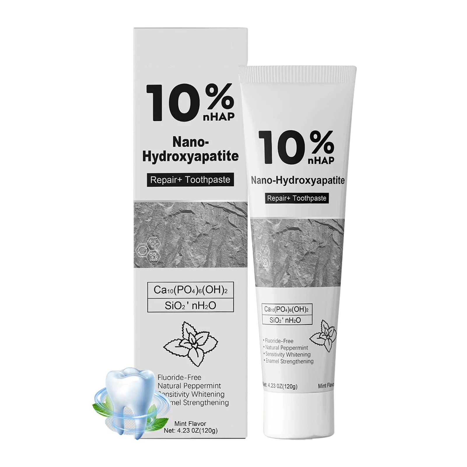 10% Nano-Hydroxyapatite Tandpasta Verminderen Tandvlekken Frisse Adem Intensen Vlek Whitening Tandpasta 120g Tandenverzorging Levert - afbeelding 1