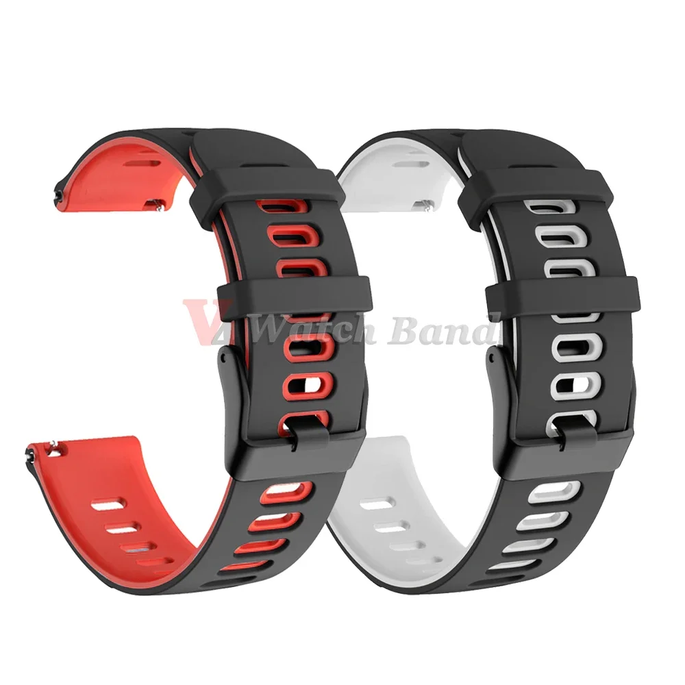 20mm 22mm Silicone Strap for TicWatch Pro 3 Ultra GPS/LTE  Bracelet Band for Ticwatch GTX S2 E2 E3 GTH/GTW Sports Men Watchbands image 5