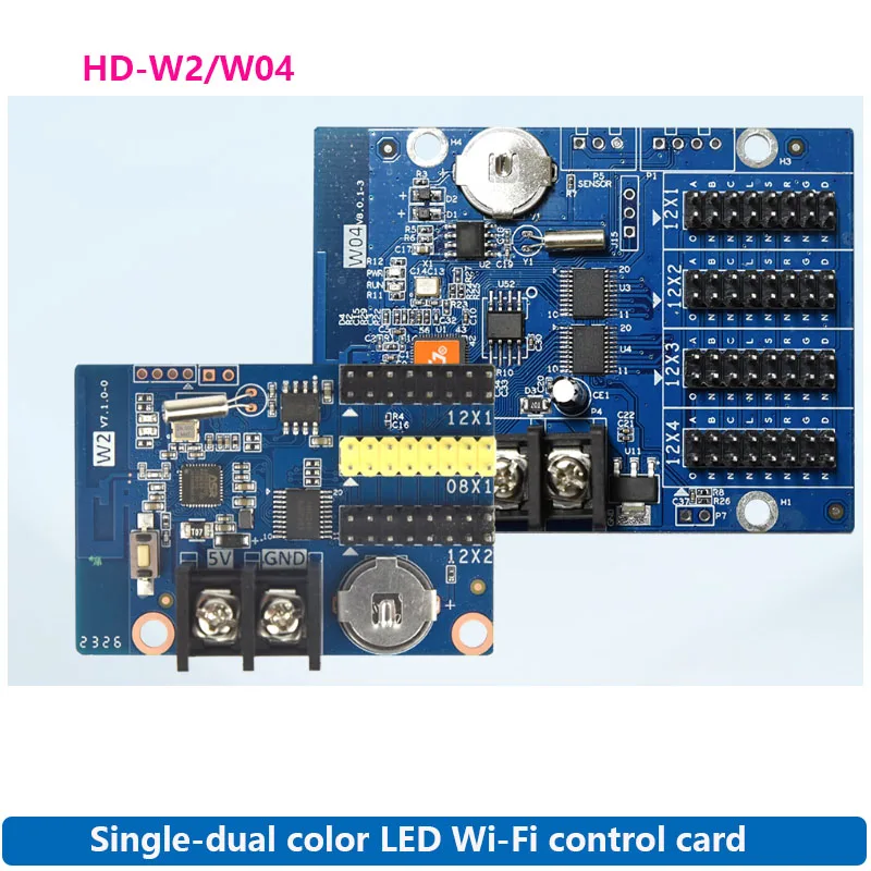 

HD-W04 HD-W2 Single-dual color LED Wi-Fi control card