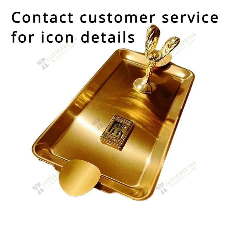 R logo Little Gold Man CIGARLOONG Cigar Ashtray Bronze Bottom Large Diameter Titanium Metal Household Luxury Rolls Ash Tray