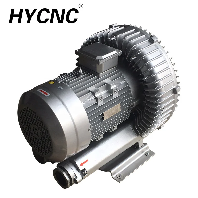 5.5kw 3 Phase 380v 10hp Industrial Air Vacuum Pump Cnc Table Hold Down Wooden Router High Pressure Blower for Run Machine