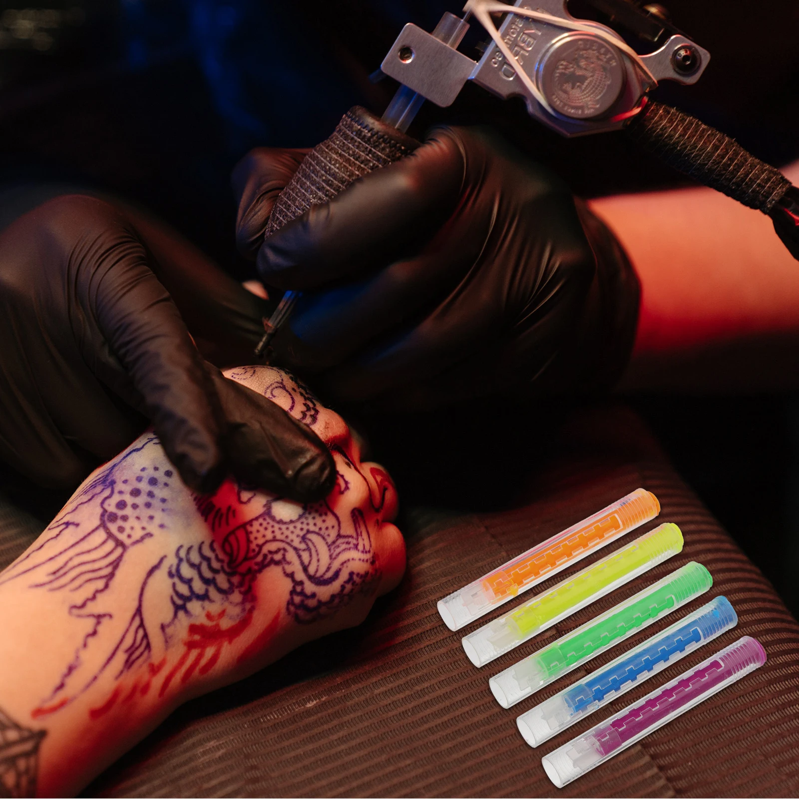 

6pcs Temporary Tattoo Pen Kits Vibrant Colors Safe Ink Skin Friendly Washable Diy Painting Pens for Face Arms Parties