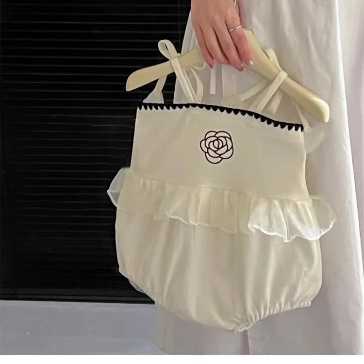 

Summer Clothes Are Super Foreign Small Suspenders Romper Fart Clothes Thin Baby Onesies Summer Clothes