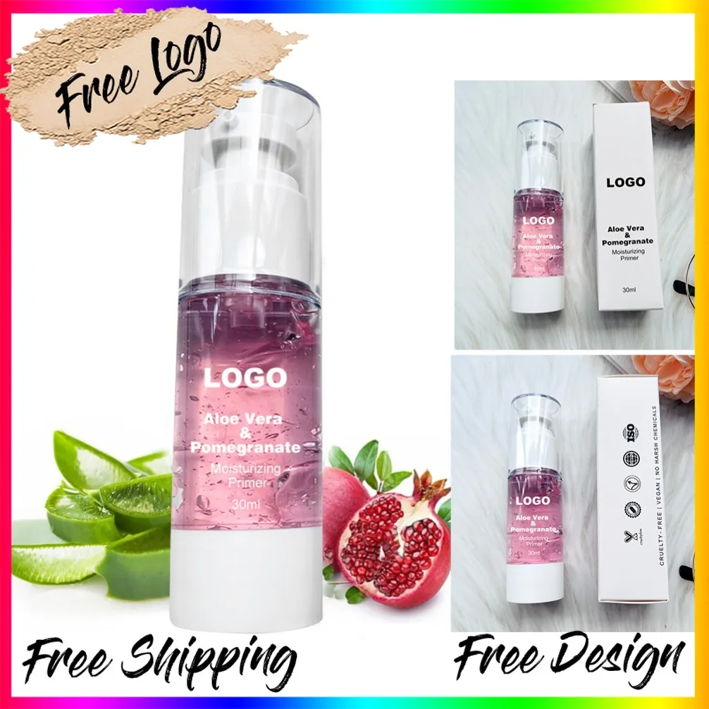 Oil Control Pomegranate Primer Smoothing Hydrating Makeup Base Cream Private Label Custom Logo Vegan Makeup Wholesale