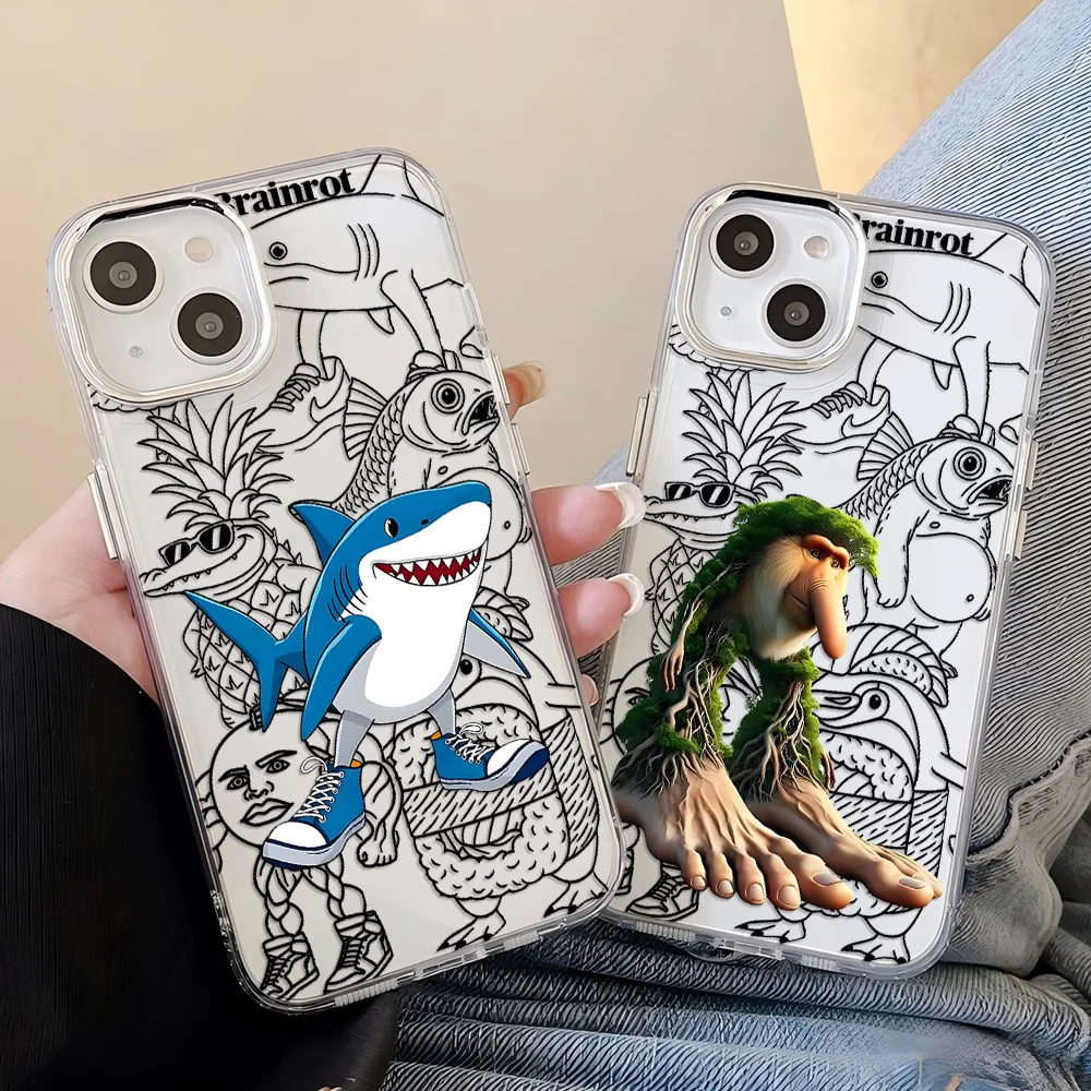 Fnnny B-Brainrots T-Taliano Cool Phone Case for Samsung Galaxy S25 S24 S23 S22 S21 S20 Note20 FE Ultra Edge Plus 4G 5G