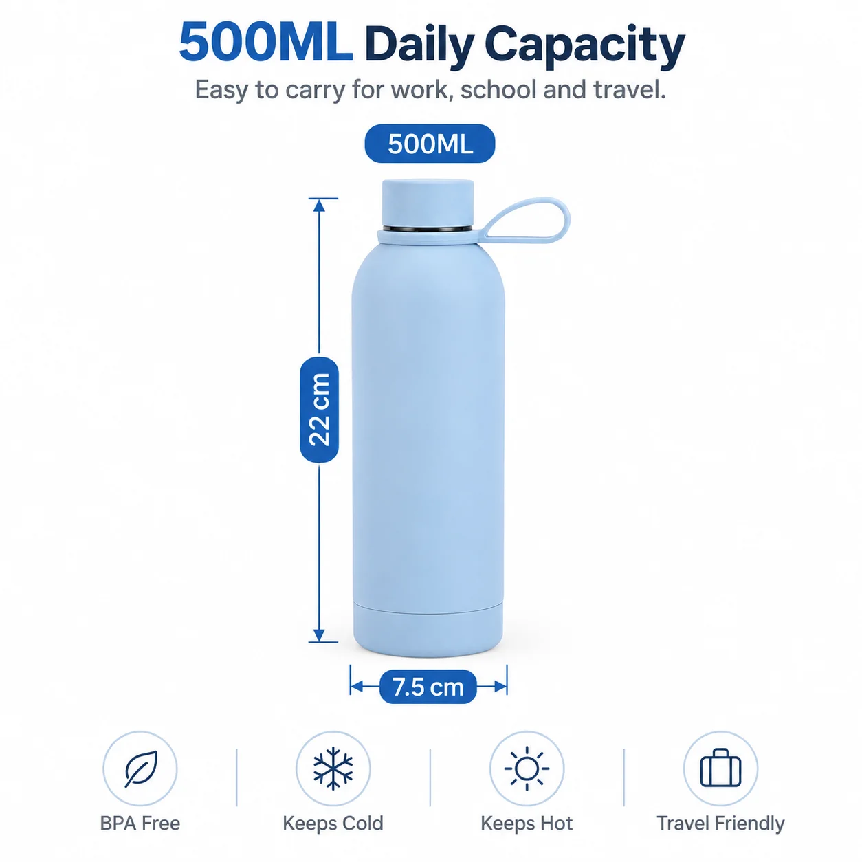 Personalized Custom Name Pattern Water Bottle Stainless Steel Vacuum Insulated Flask Portable Travel Thermos Engraved Gifts view 6
