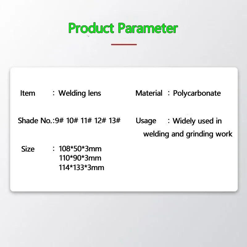 Polycarbonate  Welding Helmet Hood lens 2