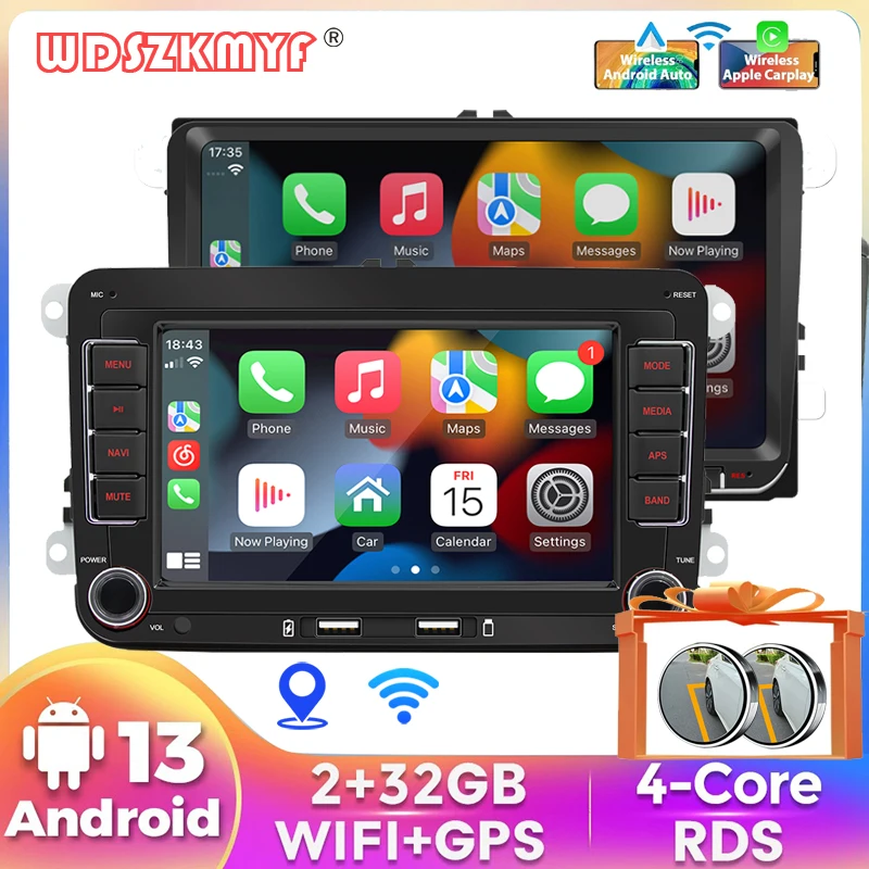 Android 13 Car Radio For VW Volkswagen Golf 5 6 Touran Passat B6 Jetta MK5 MK6 Autoradio Multimedia Player Smart car systems