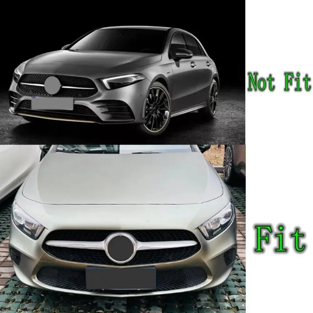 Gloss Black Car Front Bumper Lip Diffuser Spoiler For Mercedes-Benz A-Class W177 V177 2018-2022