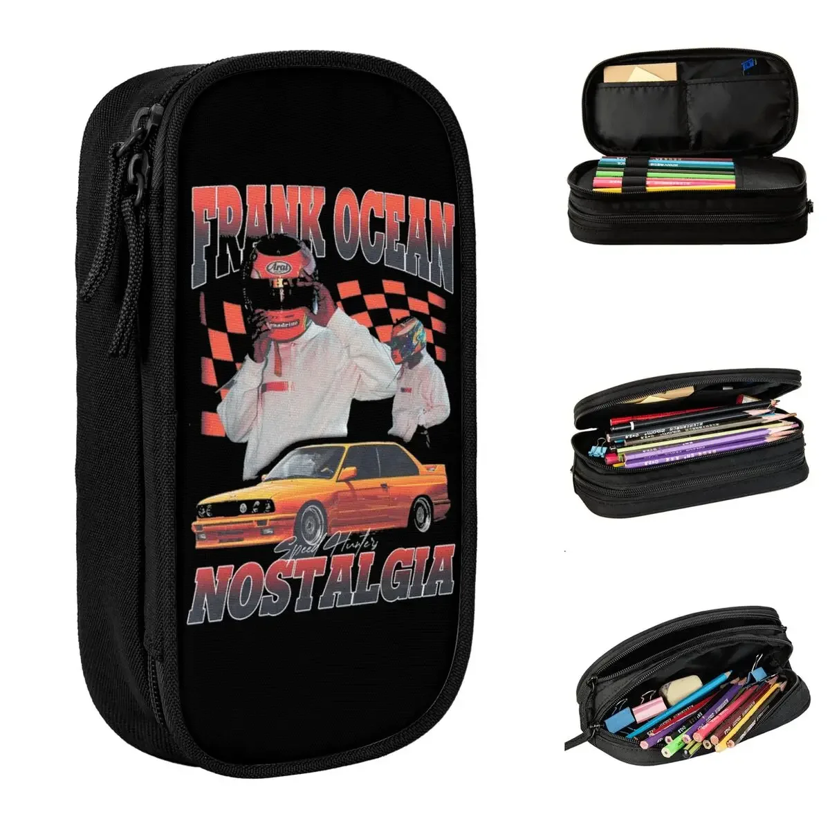 

Franks Oceans Pencil Case Fun Pen Bag Girls Boys Large Storage Students School Cosmetic Pencil Pouch