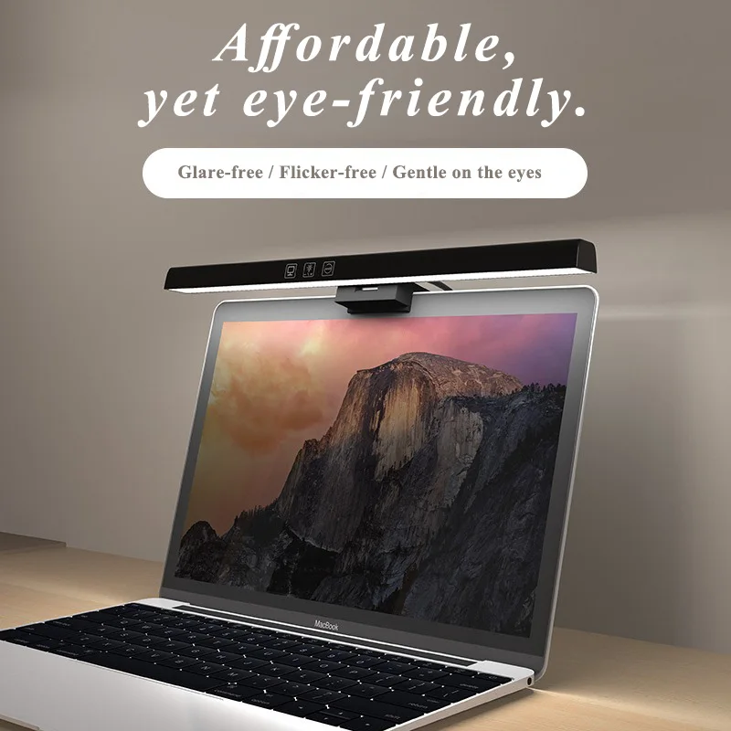 

Compact Laptop Monitor Light - Space-Saving Design with No Base for Easy Portability and Enhanced Work Efficiency