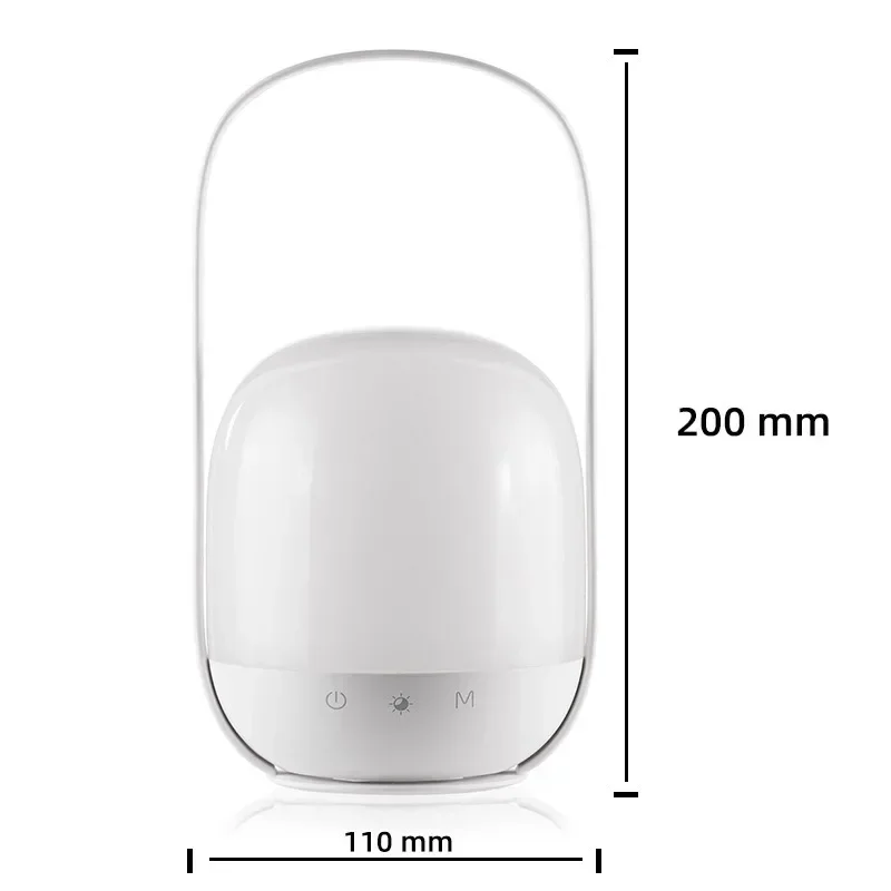 Luz Noturna Portátil com Controle Remoto, RGB, Colorido, Portátil, Alimentação, Ao Ar Livre, Camping