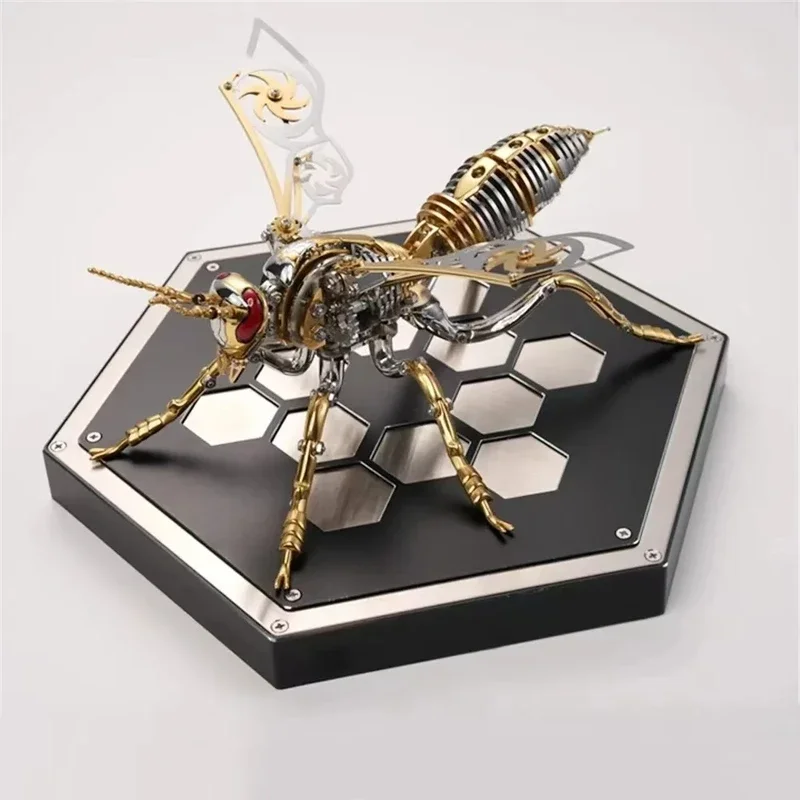 3D metal insect bumblebee metal assembly model, handmade DIY decoration, children and adults birthday surprise gift, puzzle toy