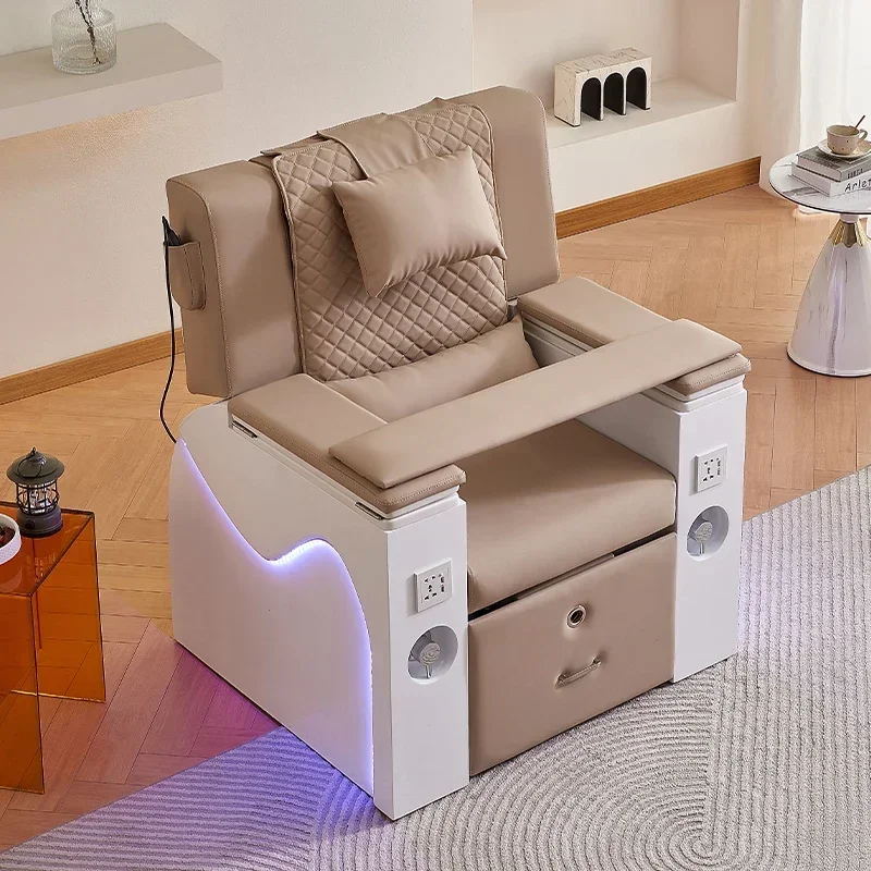 Pediküre Maniküre Wimpern Sofa Elektrischer Liegestuhl Fußwaschsauna Fußbad Einbeiniger Stuhl Multifunktionaler Schönheitsstuhl