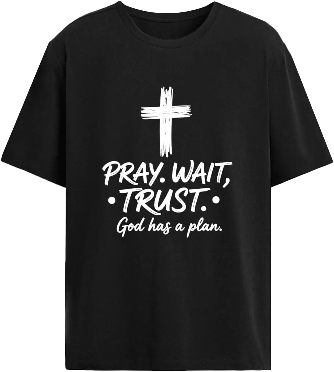 

Модные женские футболки Trust God Plan