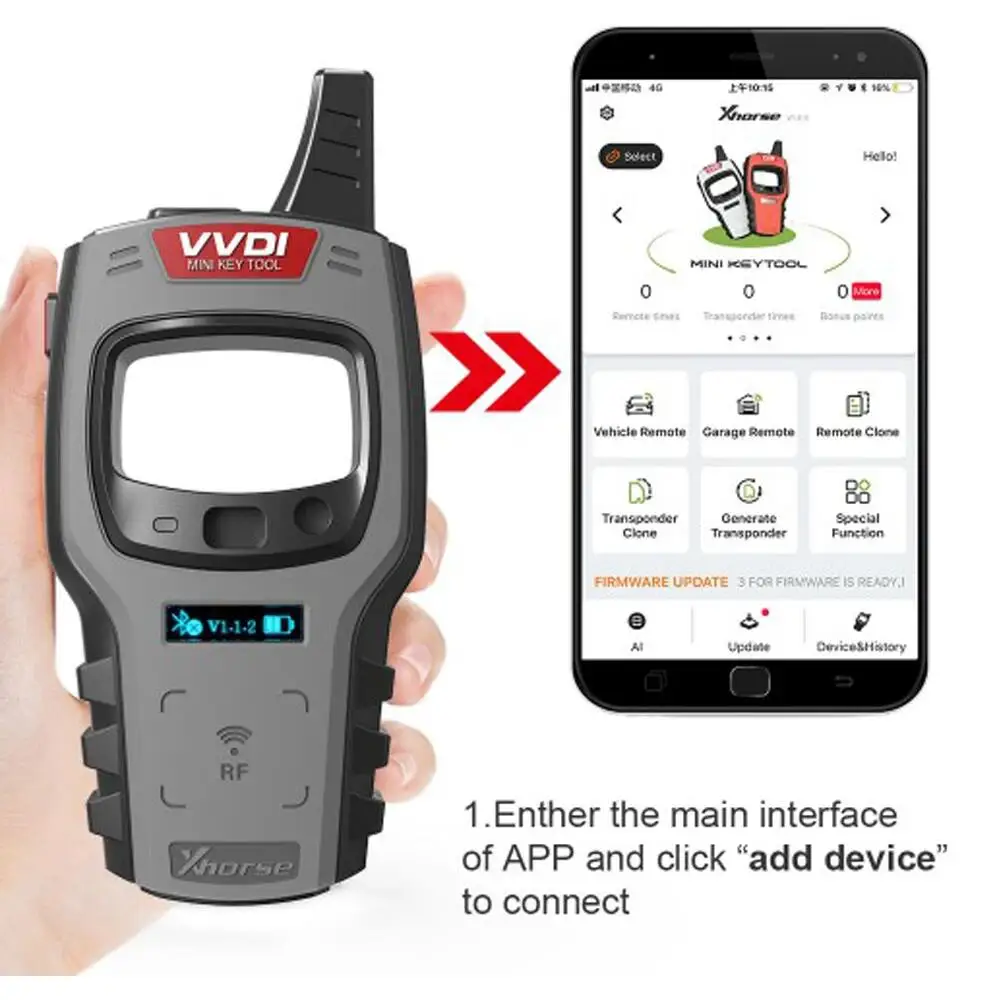 Global Version Xhorse VVDI MINI KEY TOOL Remote Maker for IOS & Android Replaces VVDI Key Tool