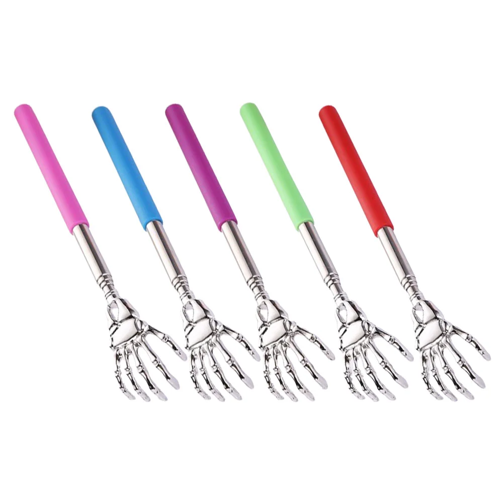 

5 Pcs Tickle Scratcher for Back Massager Scratchers Long Handle Retractable Claw Portable Body