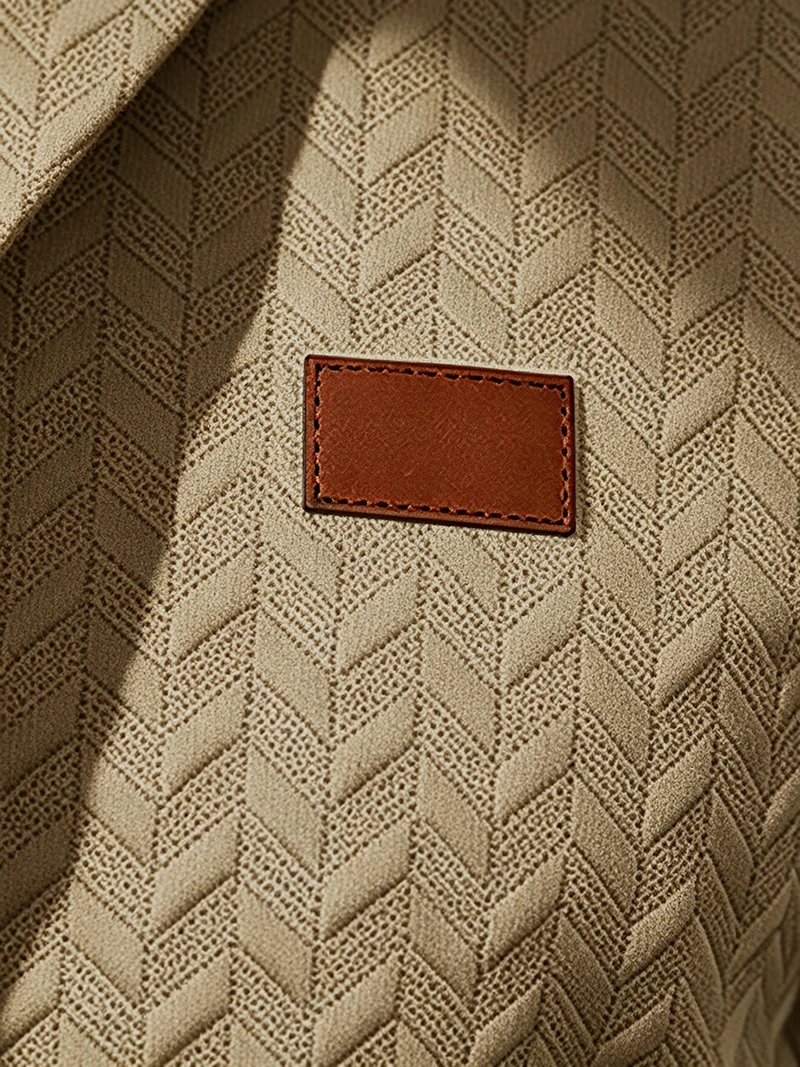 Herren Sommer-Jacquard-Shorts, Lässige Passform mit Kordelzug, Strukturiert, Leicht, für Urlaub und Alltag – Detail 10