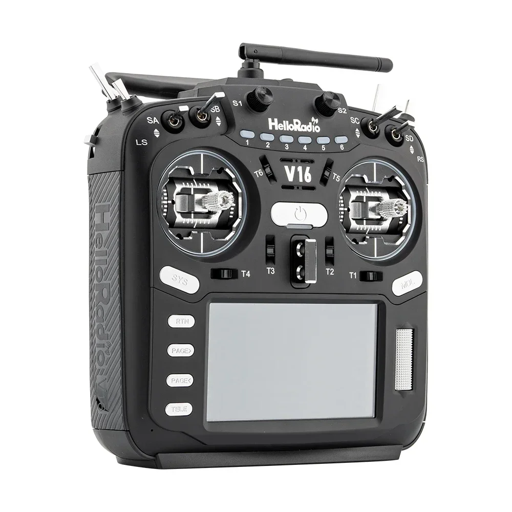 HelloRadio V16 PRO MAX ELRS 4in1 2.4 جيجا هرتز اليد اليسرى خنق ناقل موجات الراديو لطائرات السباق بدون طيار FPV طائرات RC نموذجية