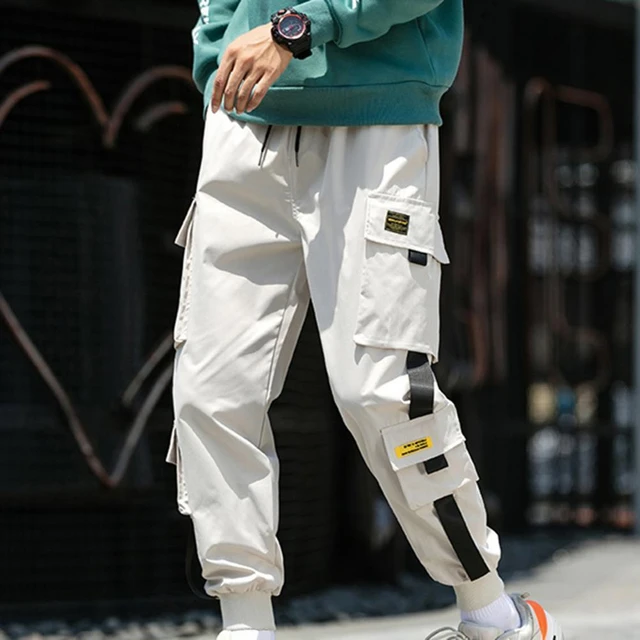 Men's sweatpants with pockets and elastic ankle sale