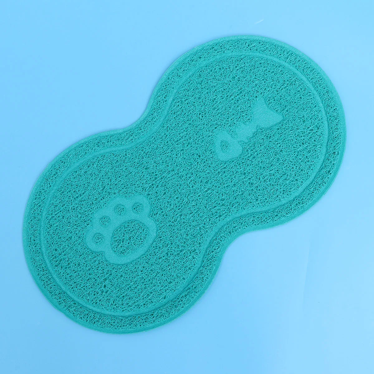 حصيرة نفايات القطط البلاستيكية غير قابلة للانزلاق حصيرة الحيوانات الأليفة للكلاب وعاء القطط الغذاء تسرب الرمال فخ ماصة سهلة التنظيف مدخل المدخل استخدام