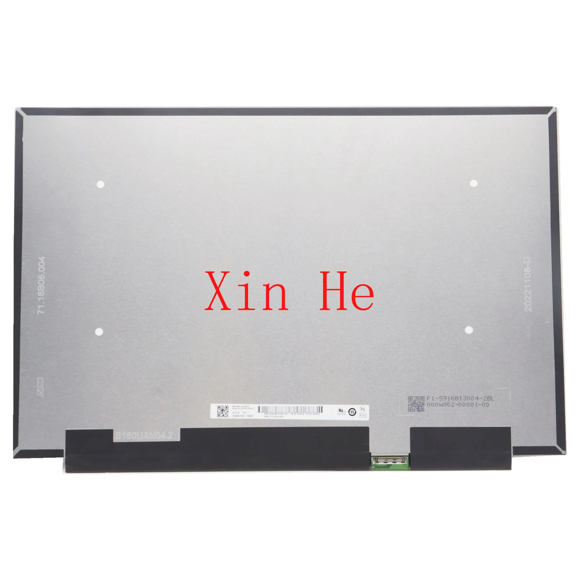 

16.0'' IPS B160UAN04.2 Laptop LCD Screen Display Panel Matrix 1920x1200 EDP 30 Pins