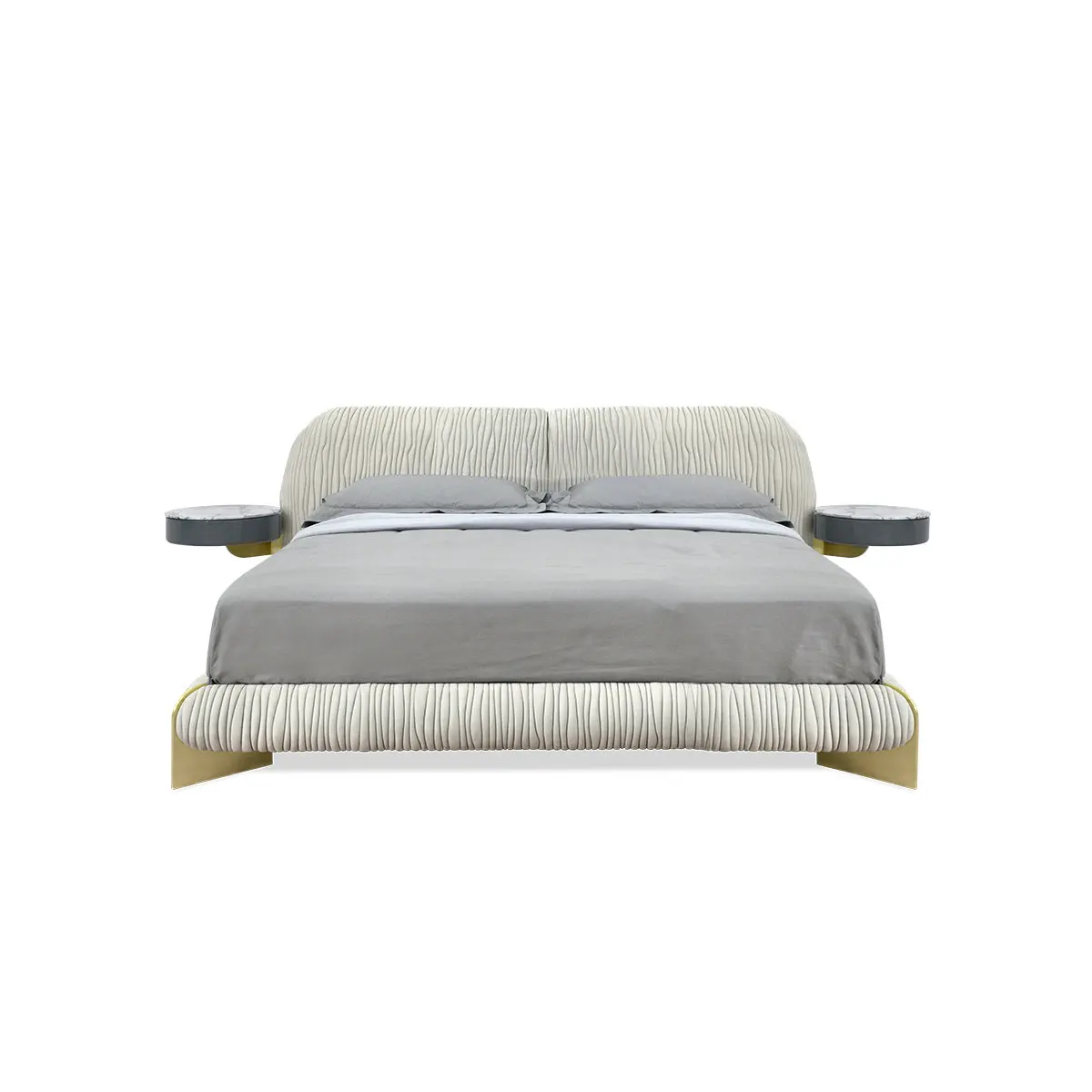 

✗ Кровать X Nordic Low Wood Boucle белая, размер California King, с каркасом, мебель для спальни, роскошная кровать Super King Size, современная, для отелей