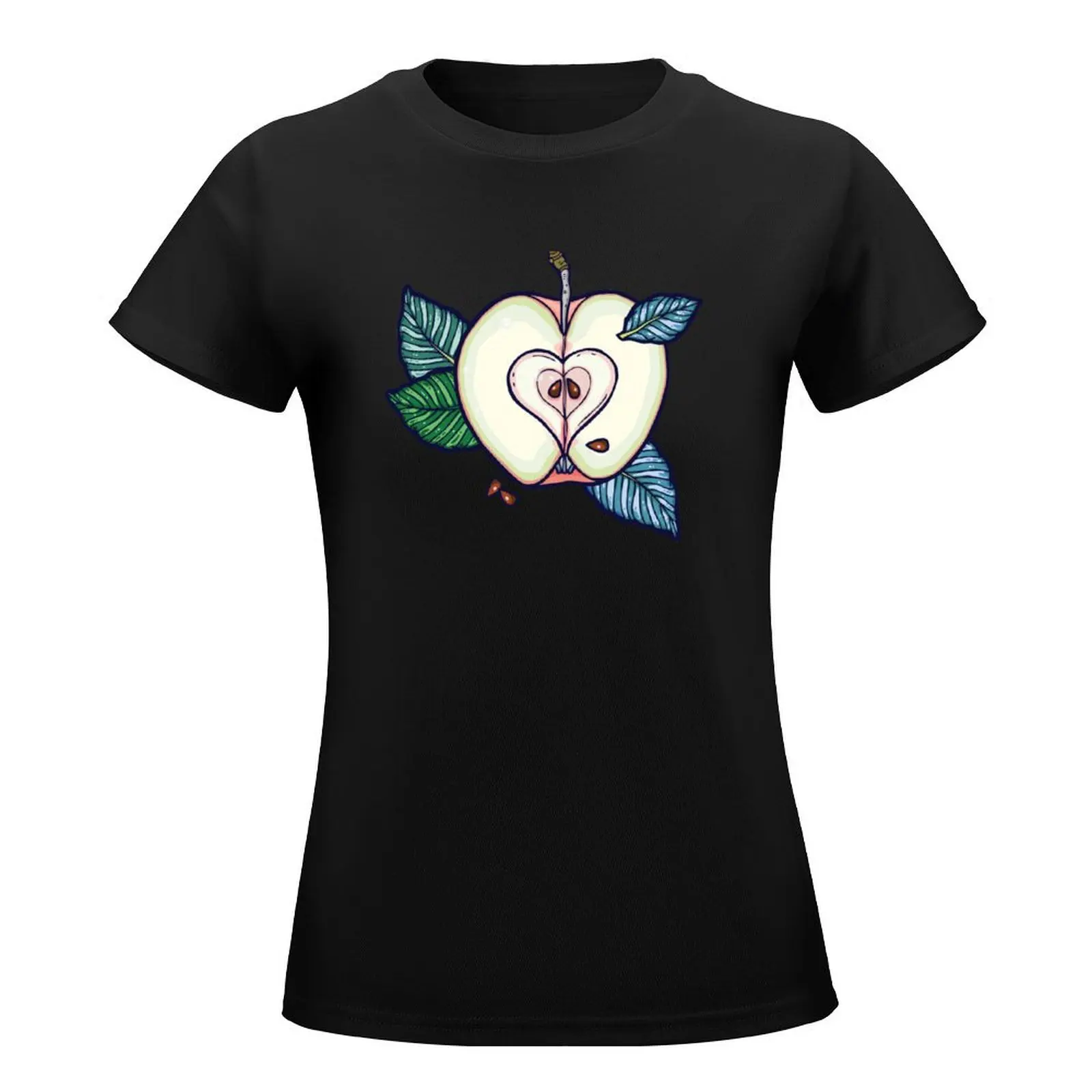 apple dream garden T-Shirt female blacks aesthetic clothes sports fans tshirts for Women