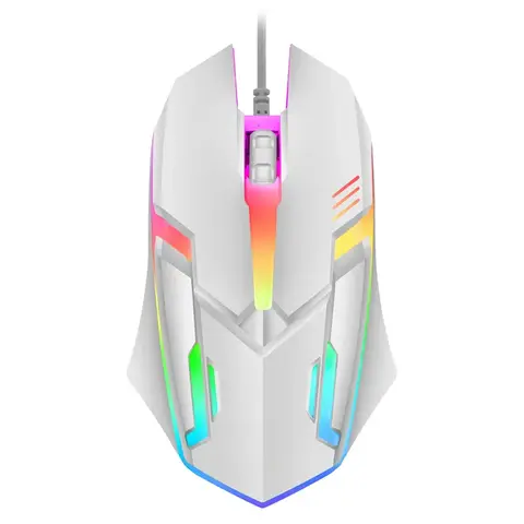 2026 hot F1 Wired 3-Button Mouse Colorful Lighting Game And Office Suitable For Microsoft Windows and Apple IOS system explosion